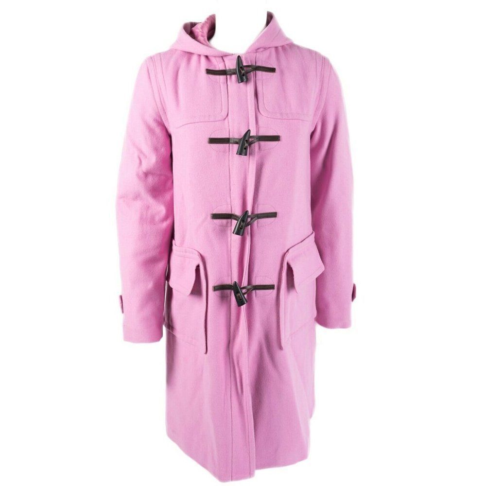 Isaac Mizrahi Target Womens XS Coat jacket duffle Pink Hooded toggle
